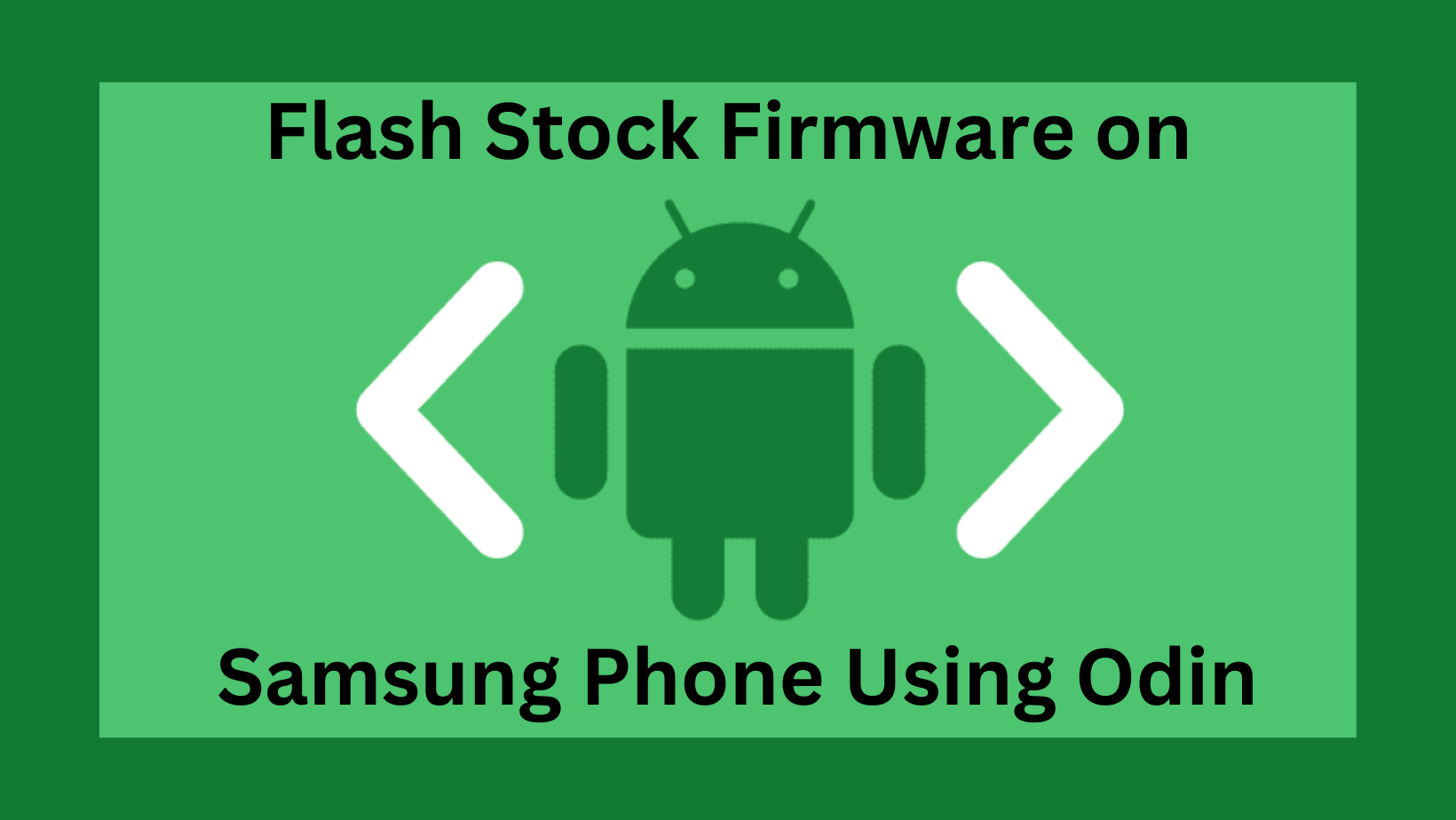 Flash Stock Firmware